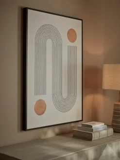 Cox & Cox Wall Art<Abstract Fineline Framed Wall Art