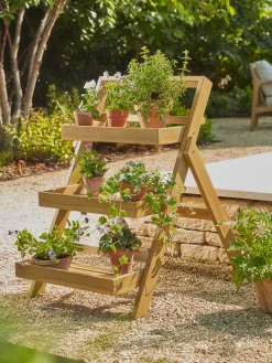 Cox & Cox Plant Pots & Troughs<Acacia Plant Stand