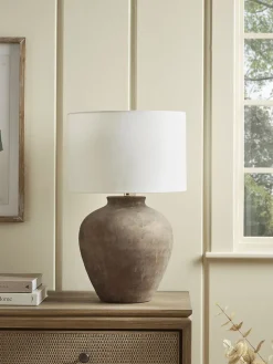 Cox & Cox Table Lamps|Bedside Lights<Aged Ceramic Table Lamp