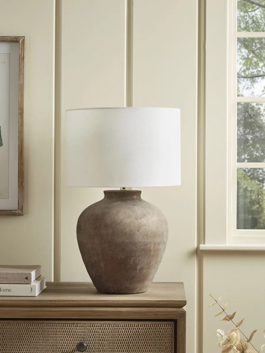 Cox & Cox Table Lamps|Bedside Lights<Aged Ceramic Table Lamp