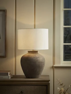 Cox & Cox Table Lamps|Bedside Lights<Aged Ceramic Table Lamp