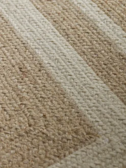 Cox & Cox Rugs|Rugs<Agna Border Rug - Natural