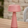 Cox & Cox Decorative Outdoor Lights|Decorative Outdoor Lights<Aldan Outdoor Table Lamp - Coral