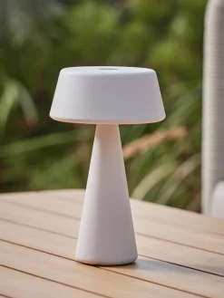 Cox & Cox Decorative Outdoor Lights|Decorative Outdoor Lights<Aldan Outdoor Table Lamp - White