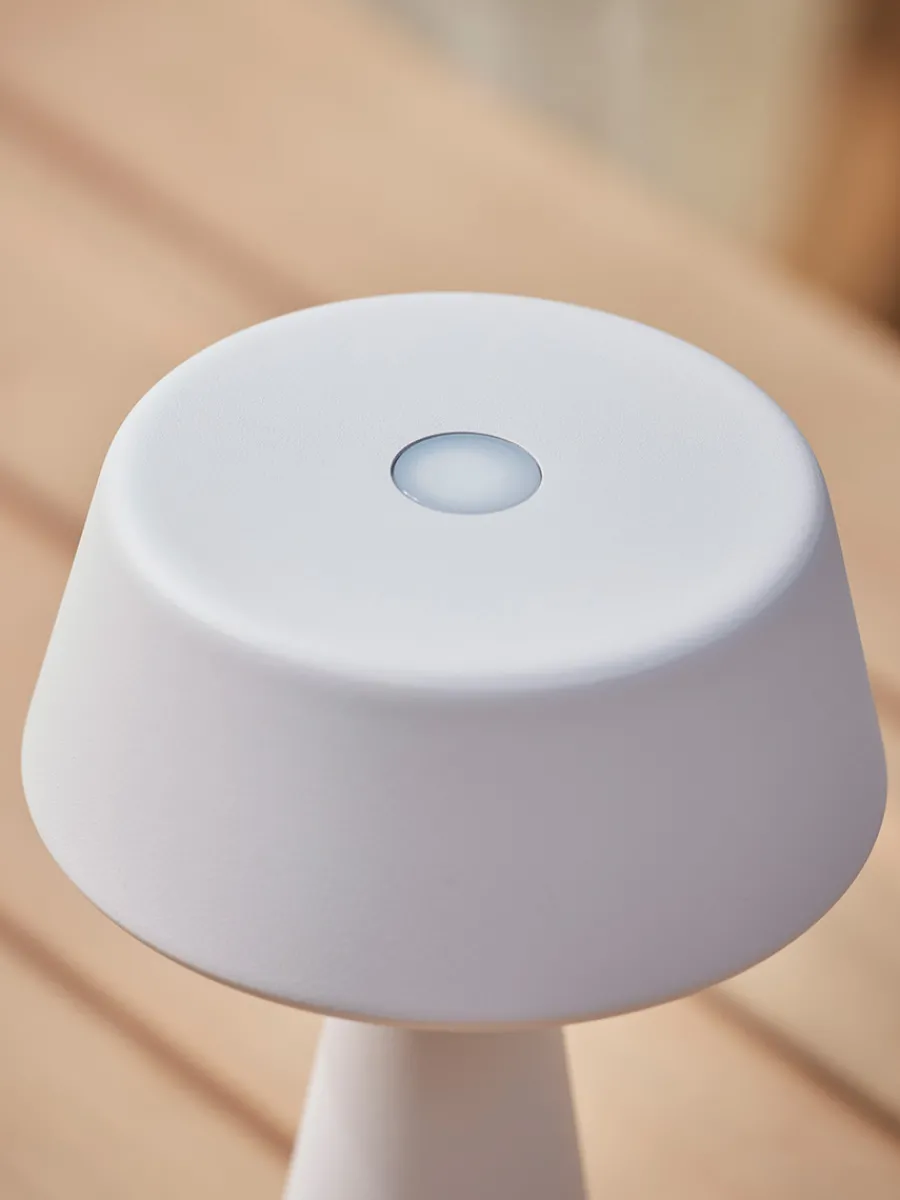 Cox & Cox Decorative Outdoor Lights|Decorative Outdoor Lights<Aldan Outdoor Table Lamp - White