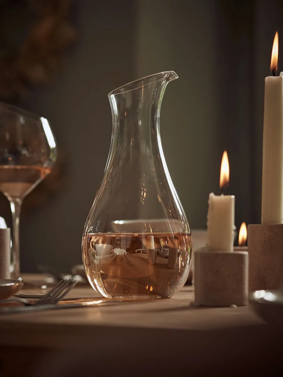 Cox & Cox Kitchen Accessories & Tableware|Glassware<Amber Asymmetric Glass Carafe