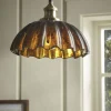 Cox & Cox Pendants<Amber Scalloped Pendant