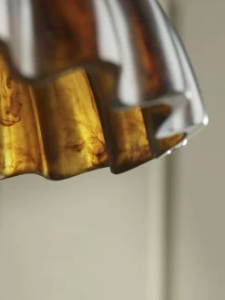 Cox & Cox Pendants<Amber Scalloped Pendant