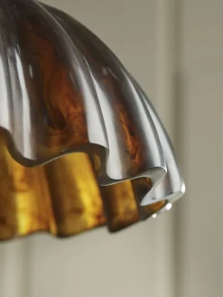 Cox & Cox Pendants<Amber Scalloped Pendant