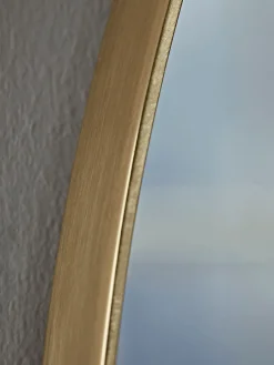 Cox & Cox Round Mirrors|Wall Mirrors<Antique Brass Slim Frame Round Mirror