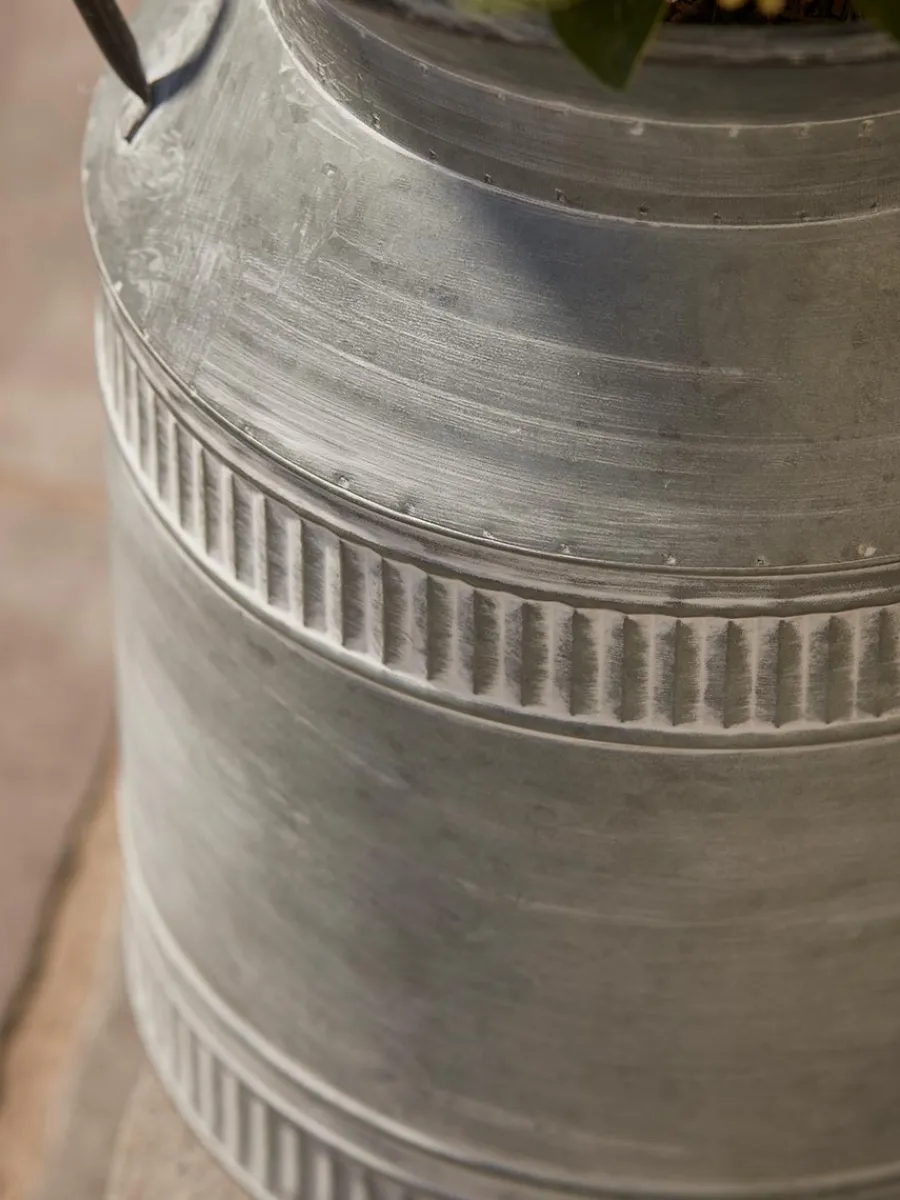 Cox & Cox Plant Pots & Troughs<Antique Zinc Milk Churn
