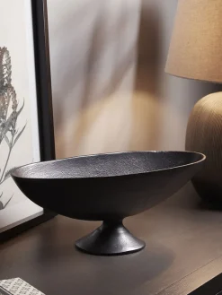 Cox & Cox Bowls, Dishes & Trinket Boxes<Antiqued Brass Effect Footed Bowl