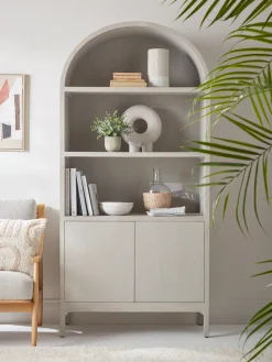 Cox & Cox Cabinets|Bookcases & Shelf Units<Arch Top Display Cabinet