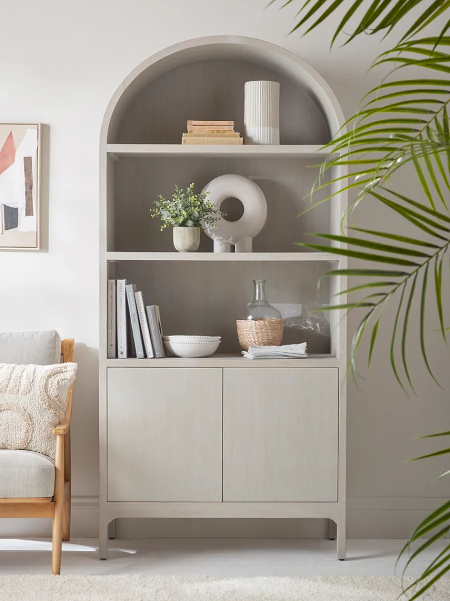 Cox & Cox Cabinets|Bookcases & Shelf Units<Arch Top Display Cabinet