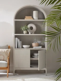 Cox & Cox Cabinets|Bookcases & Shelf Units<Arch Top Display Cabinet