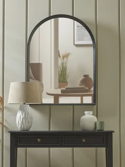Cox & Cox Wall Mirrors<Arched Black Oak Mirror