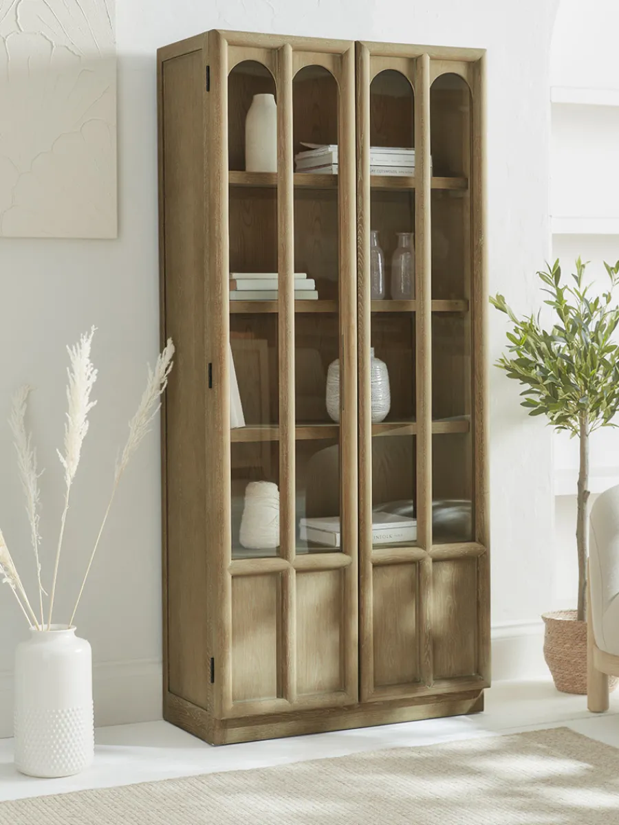 Cox & Cox Cabinets<Arched Display Cabinet