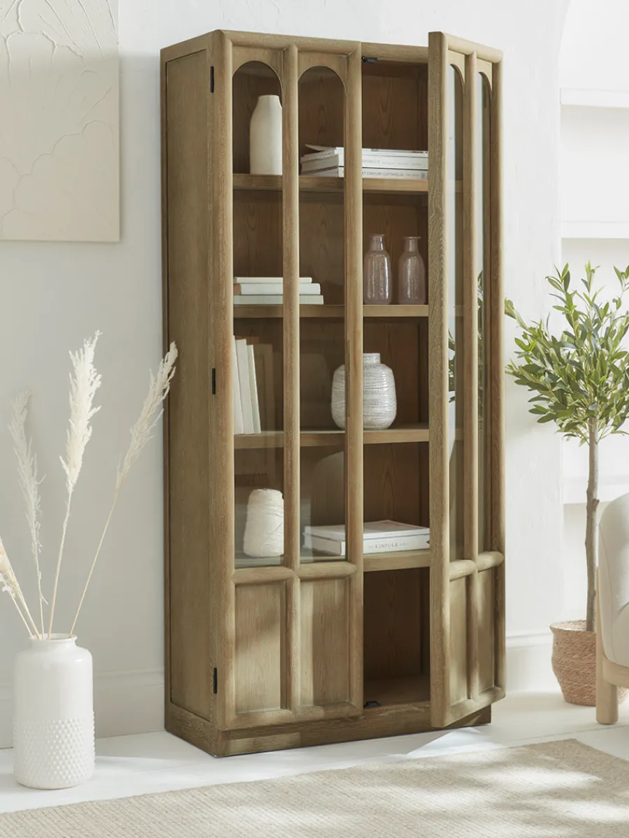 Cox & Cox Cabinets<Arched Display Cabinet