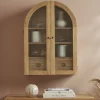 Cox & Cox Cabinets<Arched Teak Storage Cabinet