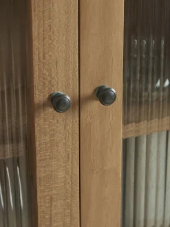 Cox & Cox Cabinets<Arched Teak Storage Cabinet