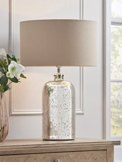 Cox & Cox Table Lamps<Aria Mercuried Glass Table Lamp - Large