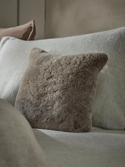 Cox & Cox Sheepskin & Faux Fur|Cushions<Arusha Cushion Cover - Taupe
