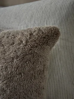 Cox & Cox Sheepskin & Faux Fur|Cushions<Arusha Cushion Cover - Taupe