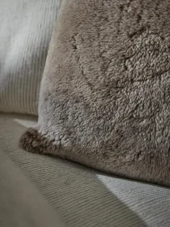Cox & Cox Sheepskin & Faux Fur|Cushions<Arusha Cushion Cover - Taupe