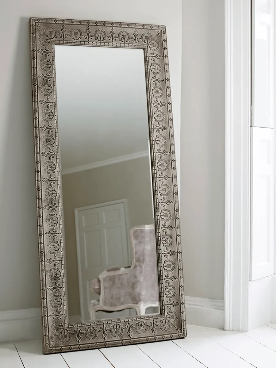 Cox & Cox Full Length Mirrors<Ava Embossed Full Length Mirror
