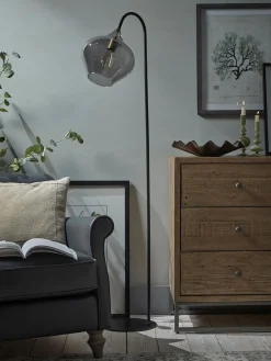 Cox & Cox Floor Lamps<Bell Floor Lamp - Black