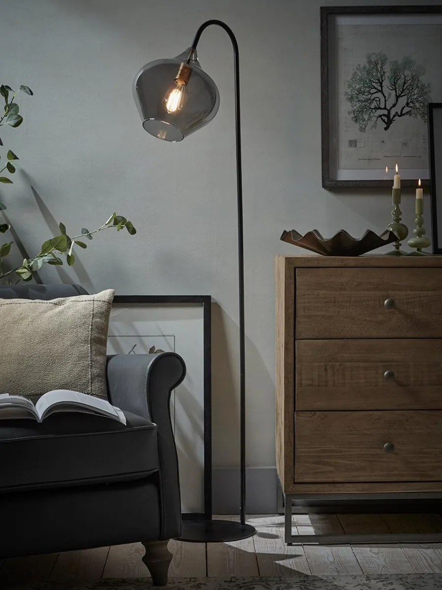 Cox & Cox Floor Lamps<Bell Floor Lamp - Black