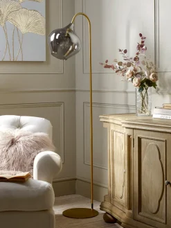 Cox & Cox Floor Lamps<Bell Floor Lamp - Brass