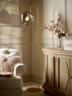 Cox & Cox Floor Lamps<Bell Floor Lamp - Brass