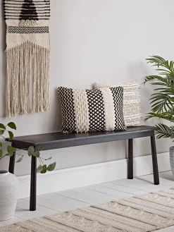 Cox & Cox Benches<Bergen Oak Bench - Black