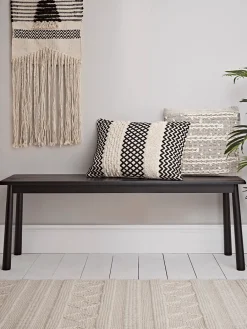 Cox & Cox Benches<Bergen Oak Bench - Black