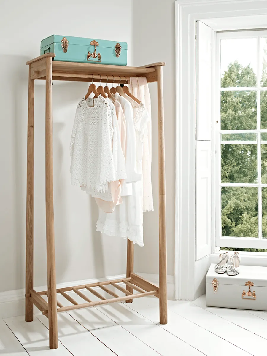 Cox & Cox Clothes Rails & Screens|Clothes Rails & Screens<Bergen Oak Clothes Rail - Natural