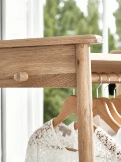 Cox & Cox Clothes Rails & Screens|Clothes Rails & Screens<Bergen Oak Clothes Rail - Natural