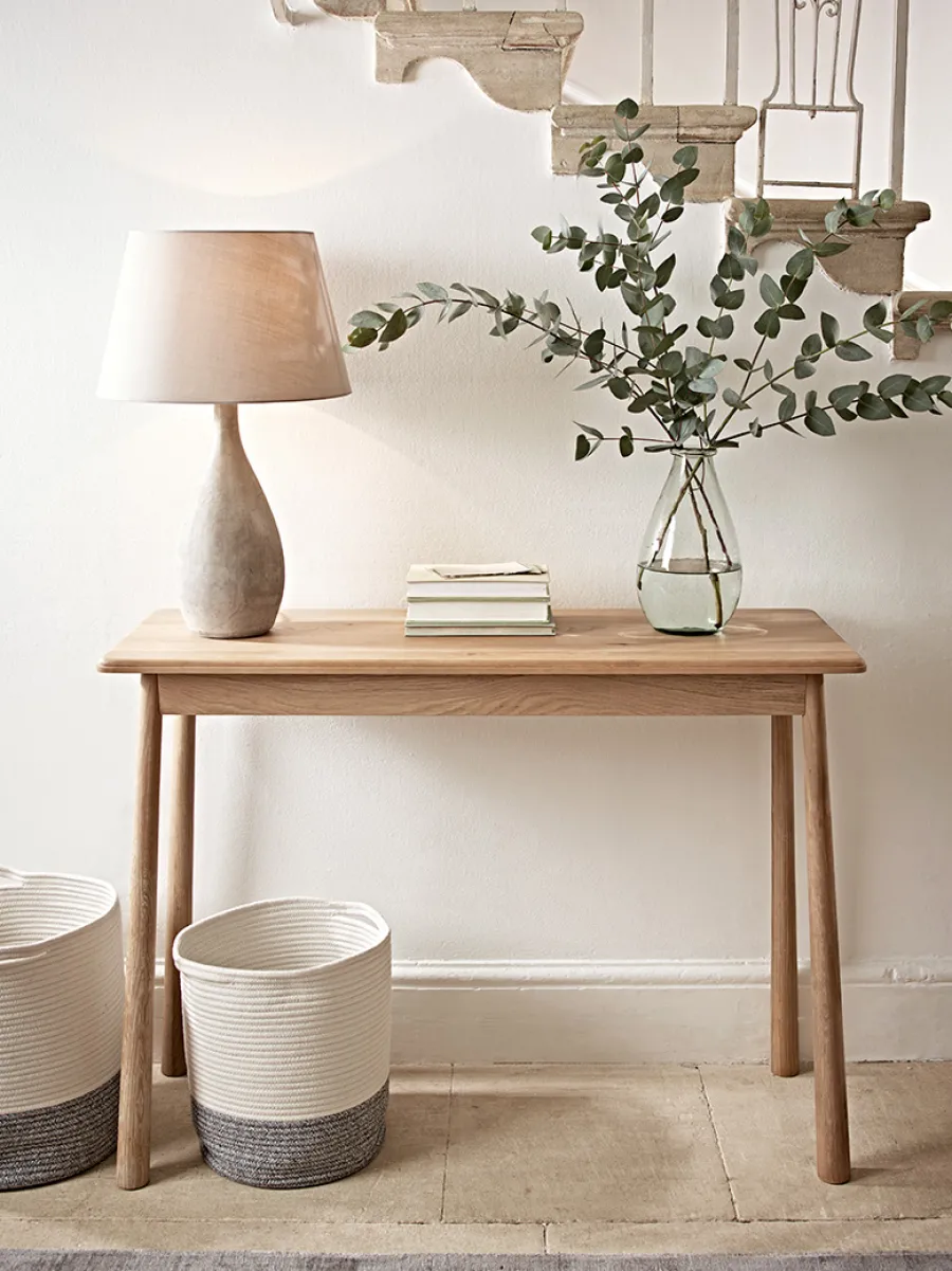 Cox & Cox Console Tables<Bergen Oak Console Table - Natural