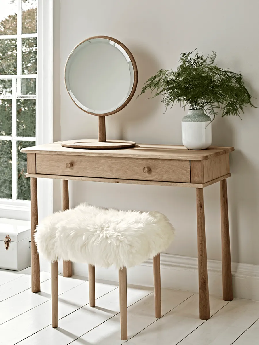 Cox & Cox Dressing Tables & Stools|Dressing Tables & Stools<Bergen Oak Dressing Table - Natural