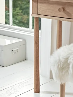 Cox & Cox Dressing Tables & Stools|Dressing Tables & Stools<Bergen Oak Dressing Table - Natural