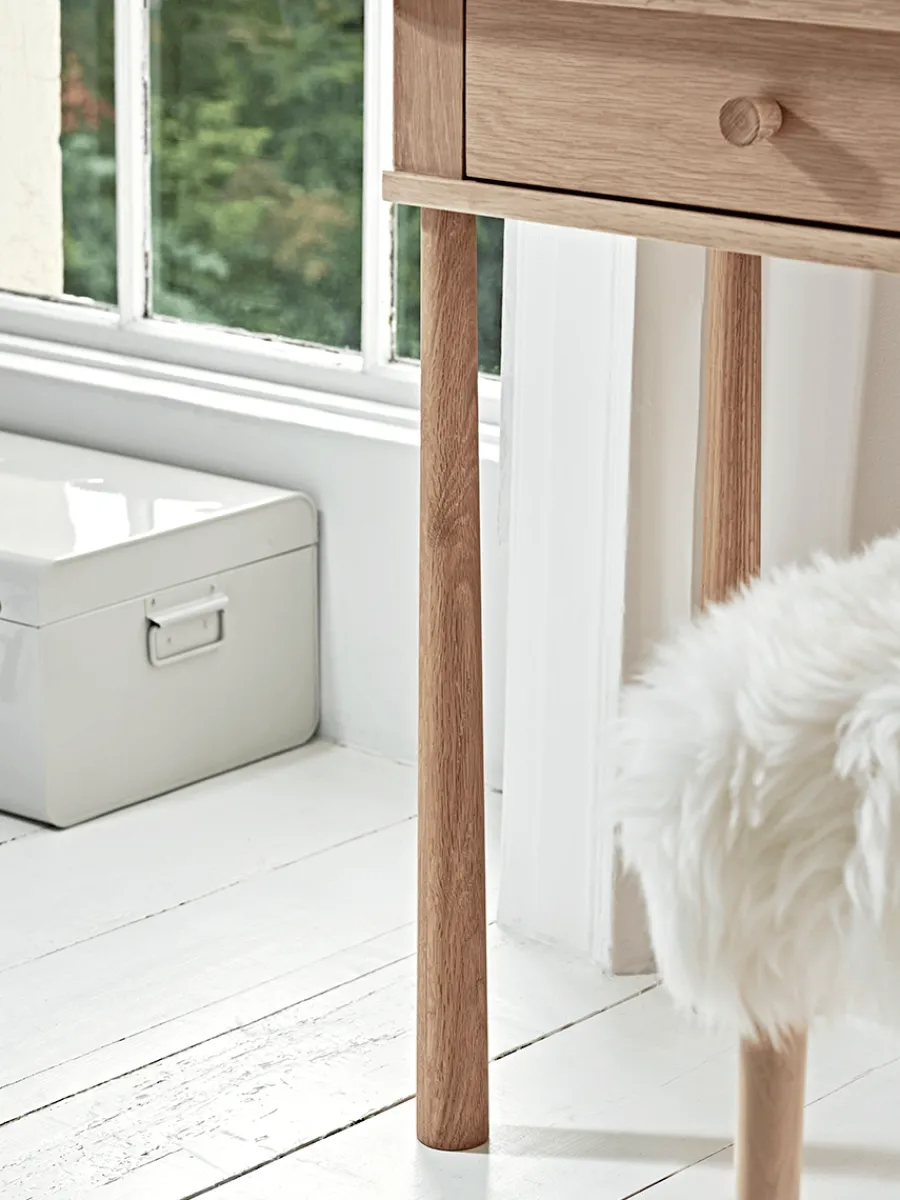 Cox & Cox Dressing Tables & Stools|Dressing Tables & Stools<Bergen Oak Dressing Table - Natural