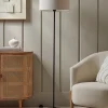 Cox & Cox Floor Lamps<Black & Beige Floor Lamp