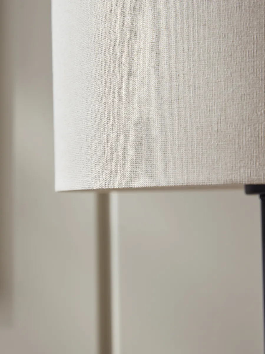 Cox & Cox Floor Lamps<Black & Beige Floor Lamp