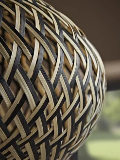 Cox & Cox Pendants<Black & Natural Woven Pendant - Small