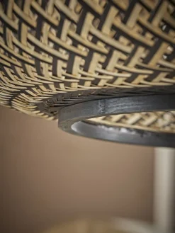 Cox & Cox Pendants<Black & Natural Woven Pendant - Small