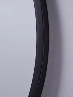 Cox & Cox Round Mirrors|Wall Mirrors<Black Bevelled Round Mirror - Large