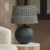 Cox & Cox Table Lamps|Bedside Lights<Black Chevron Table Lamp