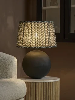 Cox & Cox Table Lamps|Bedside Lights<Black Chevron Table Lamp