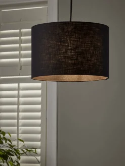 Cox & Cox Shades<Black Linen Shade