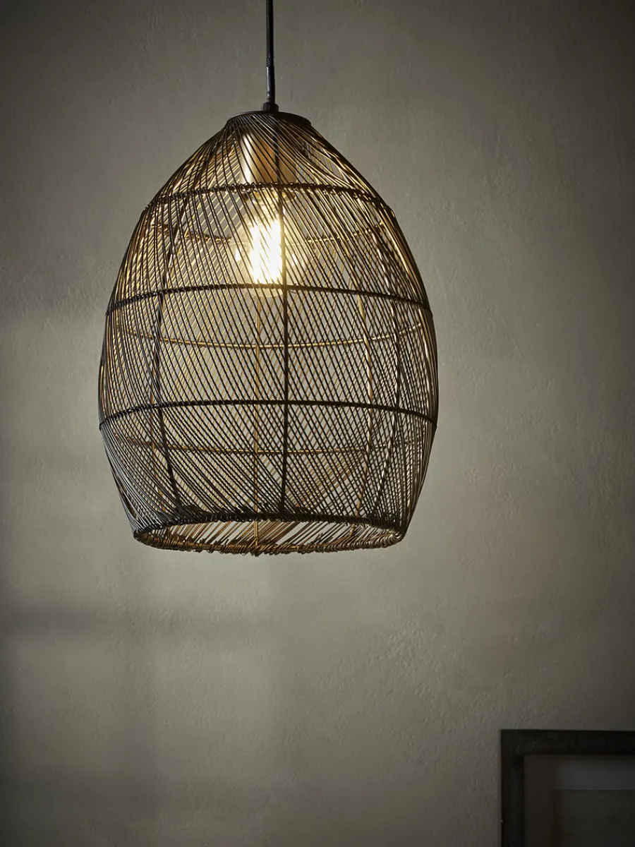 Cox & Cox Pendants<Black Metal Woven Pendant